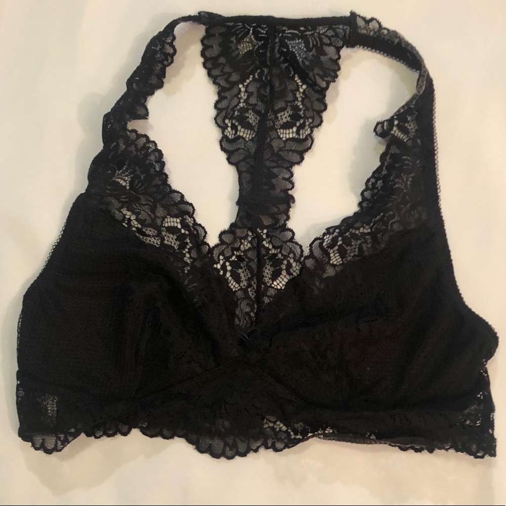 Maidenform black lace bralette small